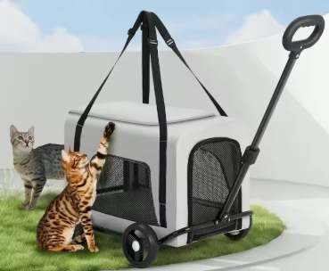 Foldable Trolley Pet Travel Carrier