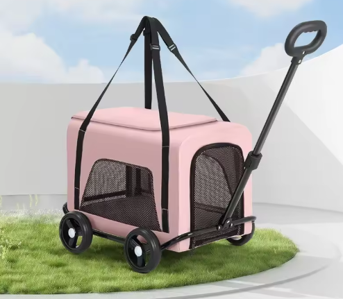 Foldable Trolley Pet Travel Carrier