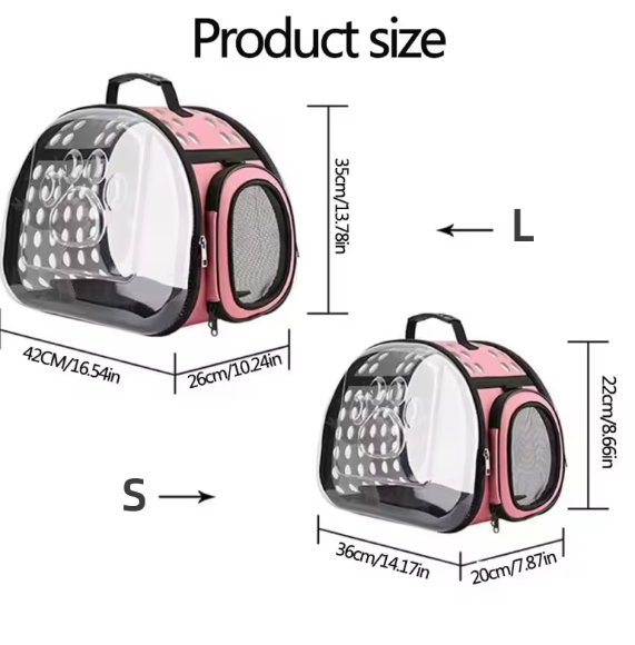 Clear Bubble Pet Travel Bag