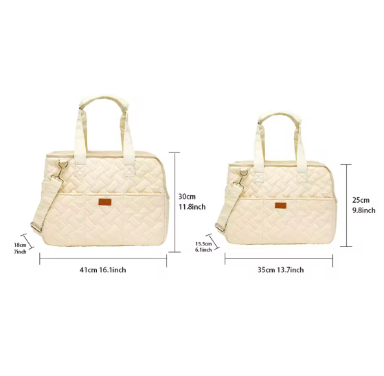 Quilted Pet Carrier Bag