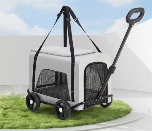 Foldable Trolley Pet Travel Carrier