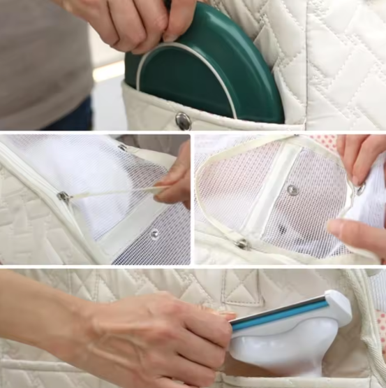 Quilted Pet Carrier Bag