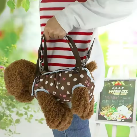 Polka Dot Pet Carrier Bag