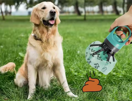 Touch-Free Portable Poop Scoop
