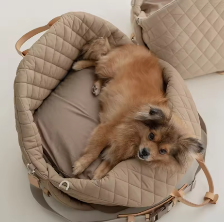 Portable Quilted Pet Travel Bag