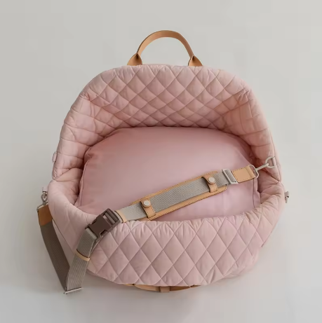 Portable Quilted Pet Travel Bag