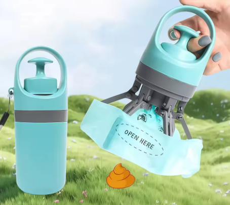 Touch-Free Portable Poop Scoop