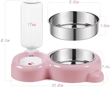 Double Cat Bowl Hydration Set
