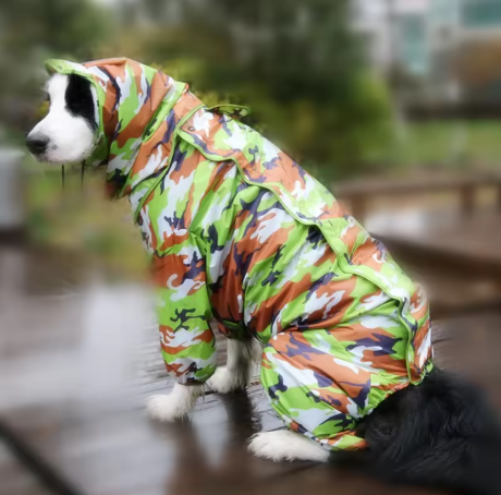 Waterproof Dog Hooded Raincoat