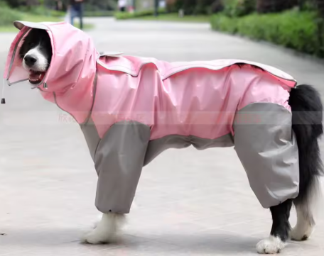 Waterproof Dog Hooded Raincoat