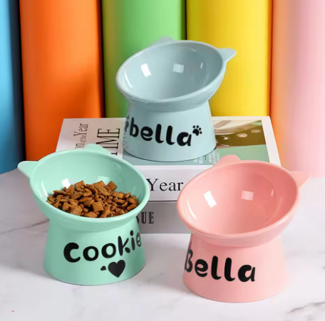 Personalized High-Foot Pet Bowl