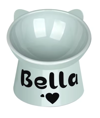 Personalized High-Foot Pet Bowl