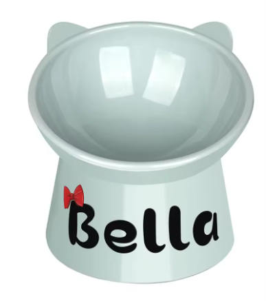 Personalized High-Foot Pet Bowl