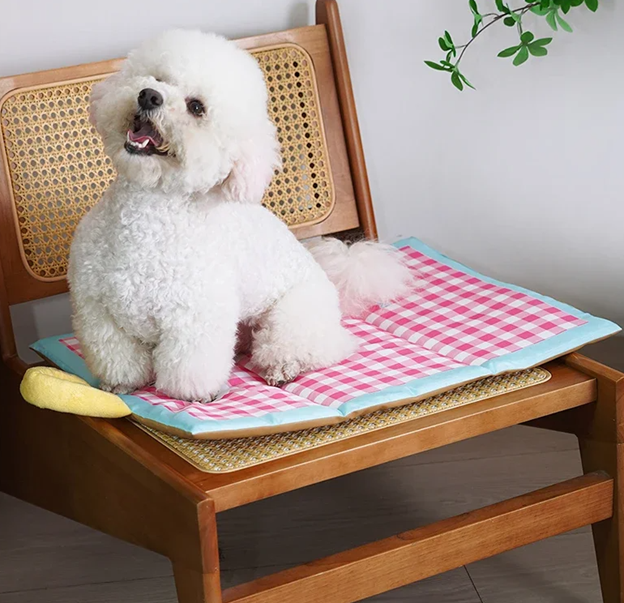 Gingham Cooling Pet Pad