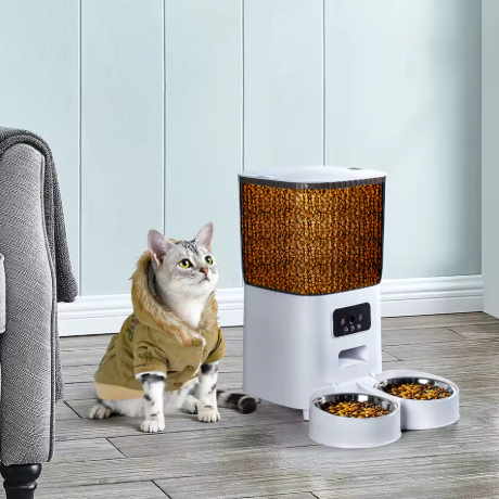 Smart Double Bowl Pet Feeder