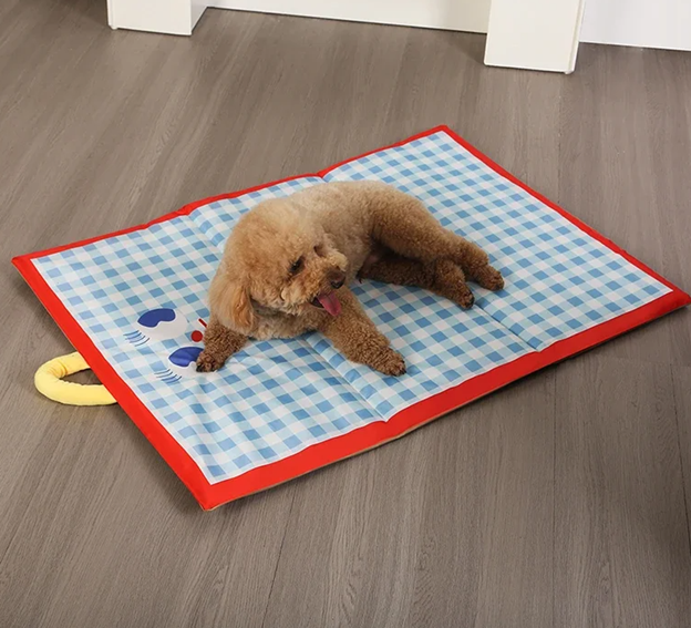 Gingham Cooling Pet Pad