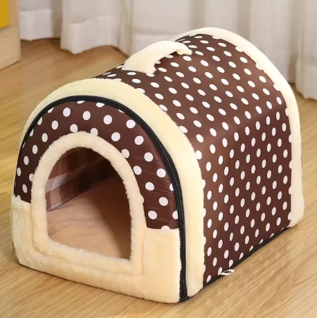 Foldable Plush Pet House